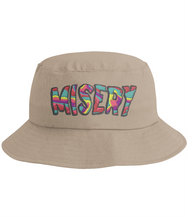 Load image into Gallery viewer, &quot;MISERY&quot; 90&#39;s STYLE COTTON BUCKET HAT
