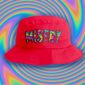 "MISERY" 90's STYLE COTTON BUCKET HAT